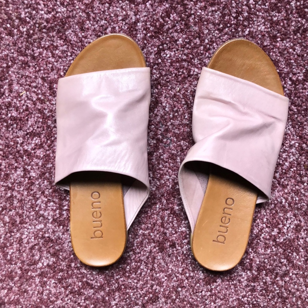 NEW Bueno Turner Slide Sandals in Blush Pink